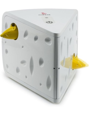 PetSafe Cheese Automatic Cat Toy White 1ea/One Size