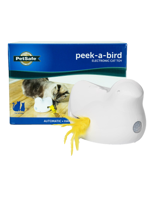 PetSafe Peek-A-Bird Automatic Cat Toy White 1ea/One Size