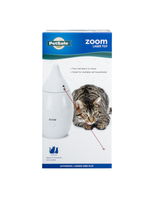 PetSafe Zoom Automatic Laser Cat Toy White 1ea/One Size