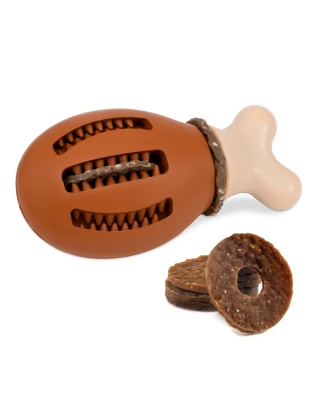 Busy Buddy Chompin' Chicken Treat Holding Dog Toy 1ea/SM/MD