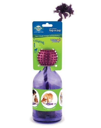 Busy Buddy Tug-a-Jug Dog Toy Purple 1ea/SM