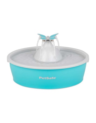 Drinkwell Butterfly Pet Fountain Blue 1ea
