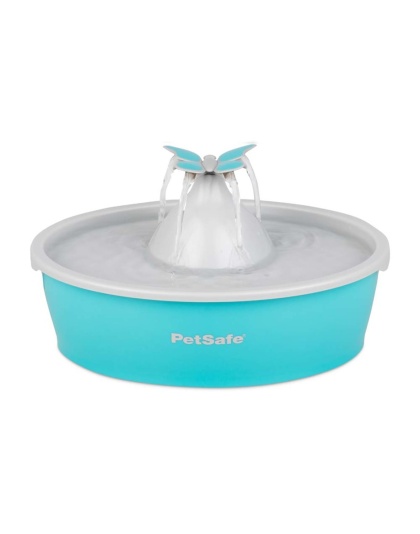 Drinkwell Butterfly Pet Fountain Blue 1ea
