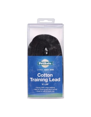 PetSafe Cotton Training Leash Black 1ea/5/8 In X 20 ft