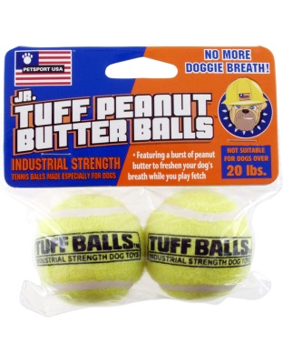 Petsport USA Jr. Peanut Butter Balls Dog toy Assorted 1ea/2 pk, 1.8 in