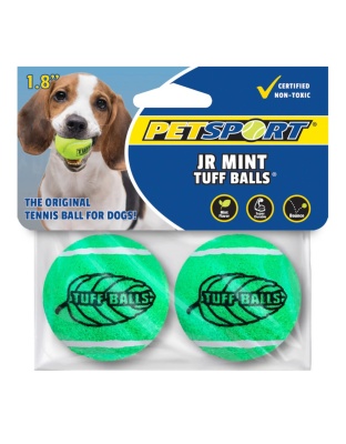 Petsport USA Jr. Mint Balls Dog toy Assorted, 1ea/2 pk, 1.8 in