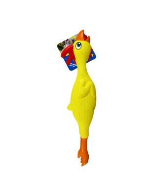Petsport USA NaturFlex Natural Latex Rubber Dog Toy Chicken, 1ea/12 in, Large