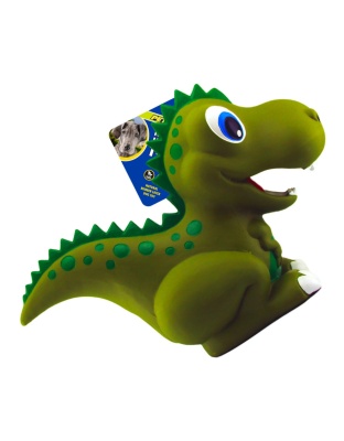 Petsport USA NaturFlex Dinosaur Latex Dog Toy TRex, 1ea/12 in, Jumbo