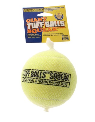 Petsport USA Giant Tuff Ball Squeak Mesh Dog Toy Assorted 1ea/4 in, Giant