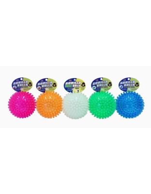 Petsport USA Gorilla Ball Dog Toy Assorted 1ea/2.8 in, MD