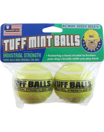 Petsport USA Mint Balls Dog toy Green 1ea/2 pk, 2.5 in