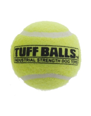 Petsport USA Tuff Ball Dog toy Yellow 6ea/Bulk, 4 in