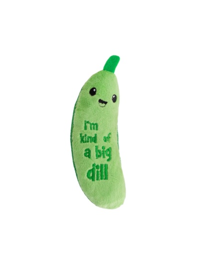 Petstages Crunchy Pickle Kicker Dental Health Catnip Toy One Size  (2 pack)