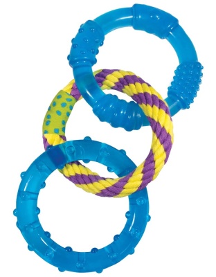 Petstages Orka Dental Links Dog Chew Toy Multi-Color 1ea