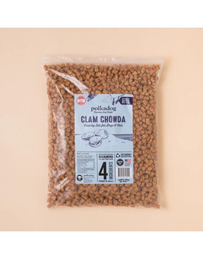 Polka Dog Bakery Dog Clam Chowda Bits 5Lb Bulk