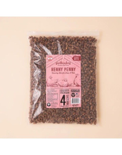 Polka Dog Bakery Dog Henny Penny Bits 5Lb Bulk