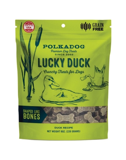 Polka Dog Bakery Dog Lucky Duck Bones 8oz.