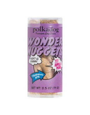 Polka Dog Wonder Nuggets Pork Apple Mini 2.5oz.