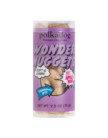 Polka Dog Wonder Nuggets Pork Apple Mini 2.5oz.