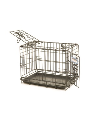Precision Pet Products ProValu 2 Door Wire Dog Crate Black 1ea/19 in