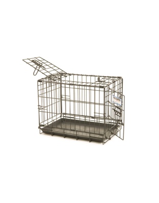 Precision Pet Products ProValu 2 Door Wire Dog Crate Black 1ea/24 in