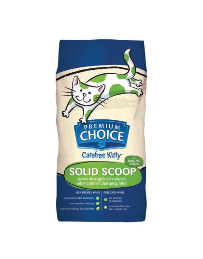 Premium Choice Litter Carefree Kitty Unscented with Baking Soda Scoop Cat Litter 1ea/25 lb