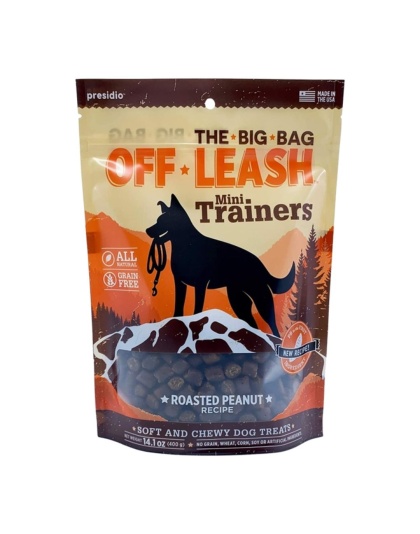 Presidio Dog Grain Free Offleash Roasted Peanut 14Oz