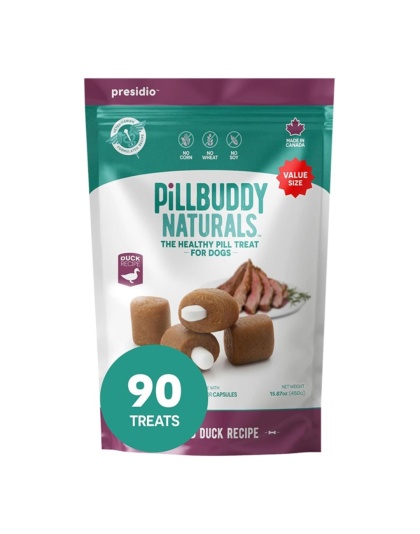 Presidio Dog Pill Buddy Natural Duck 90 Count