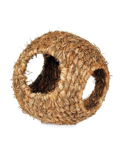 Prevue Pet Products Grass Ball Hideaway for Small Animals Natural 1ea/9 in, LG