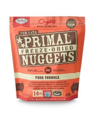 Primal Pet Foods Freeze Dried Cat Food Pork 14oz.