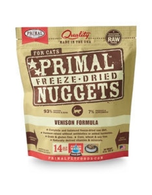 Primal Pet Foods Freeze Dried Cat Food- Venison 5.5oz.