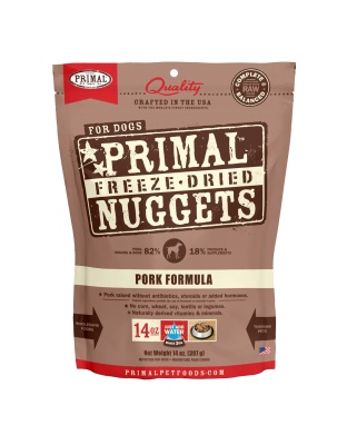 Primal Pet Foods Freeze Dried Dog Food 14oz. Pork