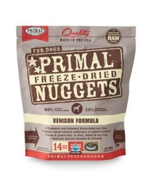 Primal Pet Foods Freeze Dried Dog Food- Venison 5.5oz.
