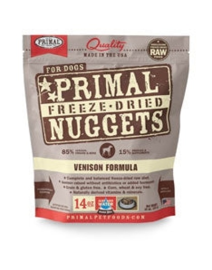 Primal Pet Foods Freeze Dried Dog Food- Venison 5.5oz.
