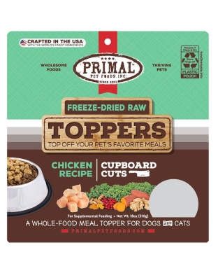 Primal Dog-Cat Fd Raw Topper Cupboard Cuts Chicken 18oz.