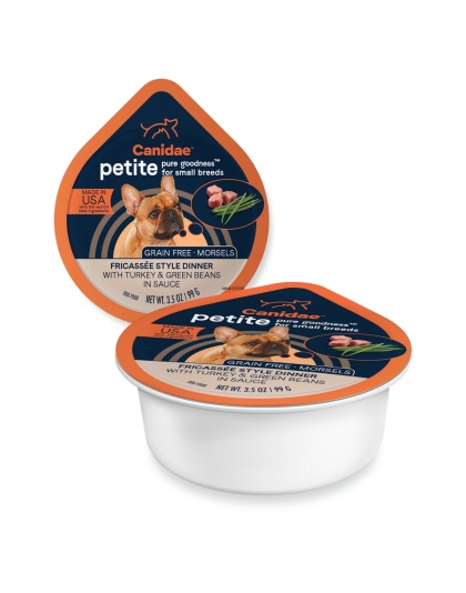 Pure Petite Small Breed Morsel Grain Free Dog Food Turkey/Green Bean 3.5oz. (Case of 12)