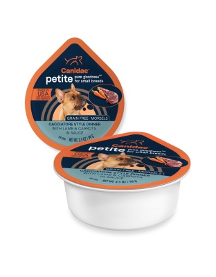 Pure Petite Small Breed Morsel Grain Free Dog Food  Lamb/Carrots  3.5oz. (Case of 12)