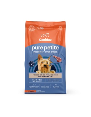 Pure Petite Small Breed Raw Coated Grain Free Dog Food Fresh Lamb  4 Lb