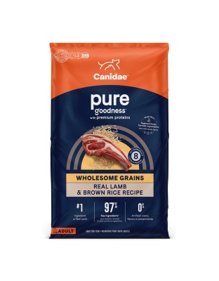 Pure Dog Food with Wholesome Grains  Lamb/Brown Rice 22 Lb