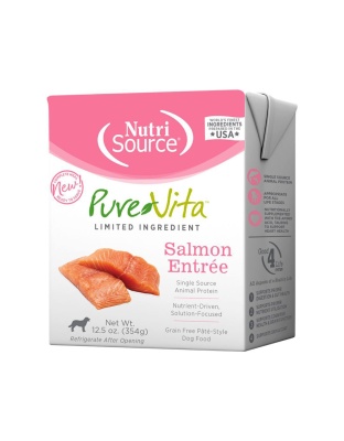 Pure Vita Dog Grain Free Salmon Entree 12.5oz.