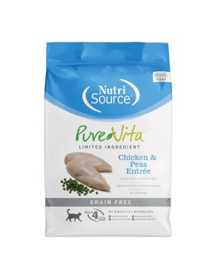 Pure Vita Cat Grain Gree Chicken 6.6Lb