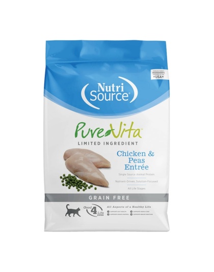Pure Vita Cat Grain Gree Chicken 6.6Lb