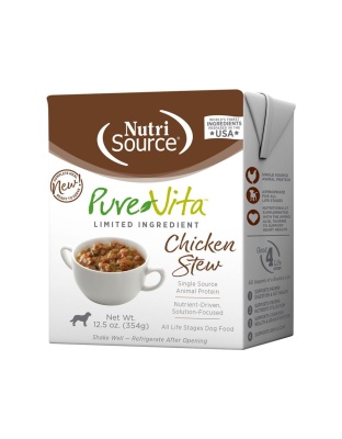 Pure Vita Dog Chicken Stew 12.5oz. (Case of 12)