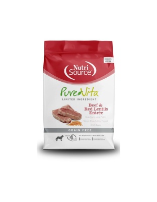 Pure Vita Dog Grain Free Beef 25Lb