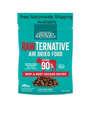 Rawternative Air Dried Dog Food Beef 3 Lb