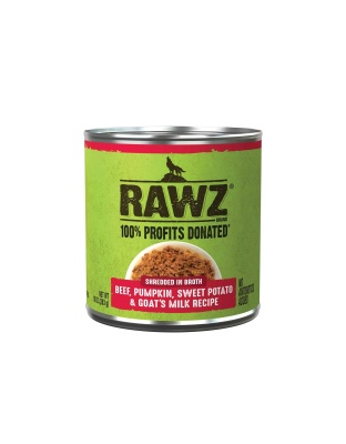 Rawz Shredded Dog 10oz. Beef Pumpkin Sweet Potato Goat Milk (Case of 12)
