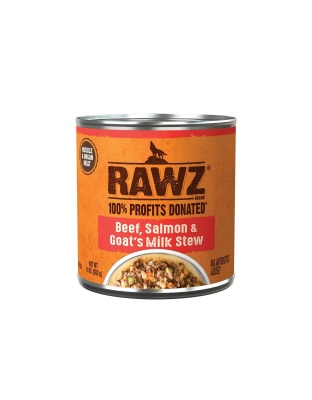 Rawz Stew Dog 10oz. Beef Salmon Goat Milk (Case of 12)