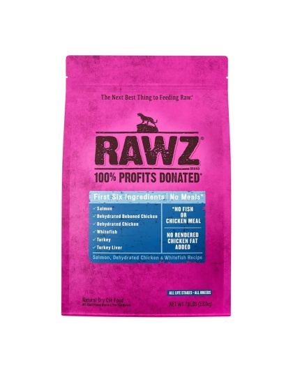 Rawz Cat Salmon Chicken Whitefish 7.8Lb  Meal Free