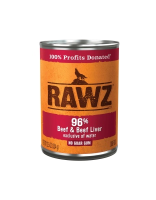 Rawz Dog 96% Beef Liver 12.5oz.Pate (Case of 12)
