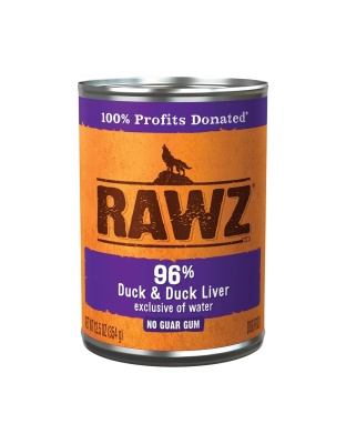 Rawz Dog 96% Duck Duck Liver 12.5oz. Pate (Case of 12)